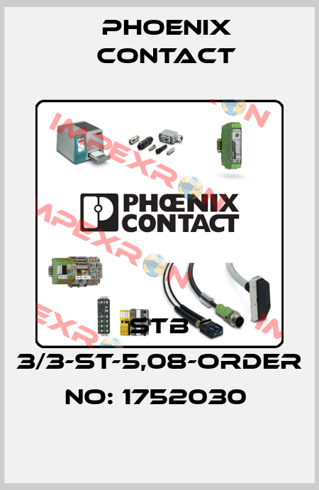 STB 3/3-ST-5,08-ORDER NO: 1752030  Phoenix Contact
