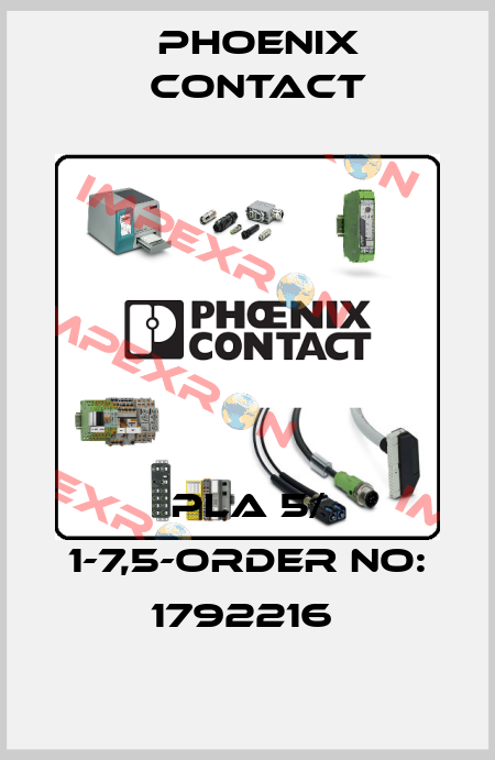 PLA 5/ 1-7,5-ORDER NO: 1792216  Phoenix Contact