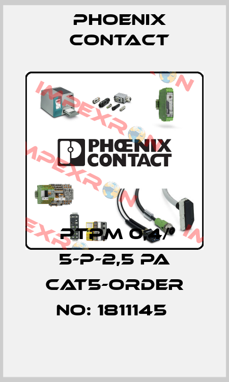 PTPM 0,4/ 5-P-2,5 PA CAT5-ORDER NO: 1811145  Phoenix Contact