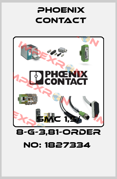 SMC 1,5/ 8-G-3,81-ORDER NO: 1827334  Phoenix Contact