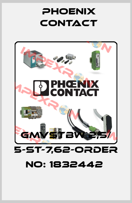 GMVSTBW 2,5/ 5-ST-7,62-ORDER NO: 1832442  Phoenix Contact