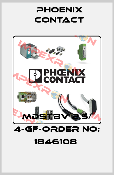 MDSTBV 2,5/ 4-GF-ORDER NO: 1846108  Phoenix Contact