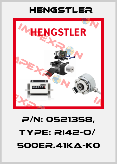 p/n: 0521358, Type: RI42-O/  500ER.41KA-K0 Hengstler