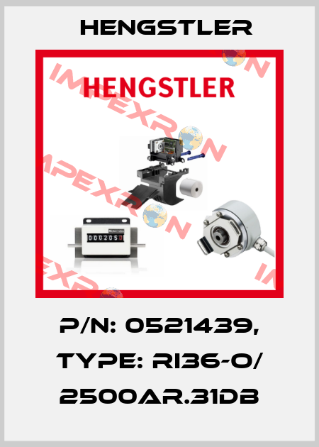 p/n: 0521439, Type: RI36-O/ 2500AR.31DB Hengstler
