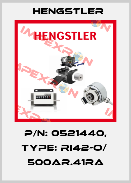 p/n: 0521440, Type: RI42-O/  500AR.41RA Hengstler