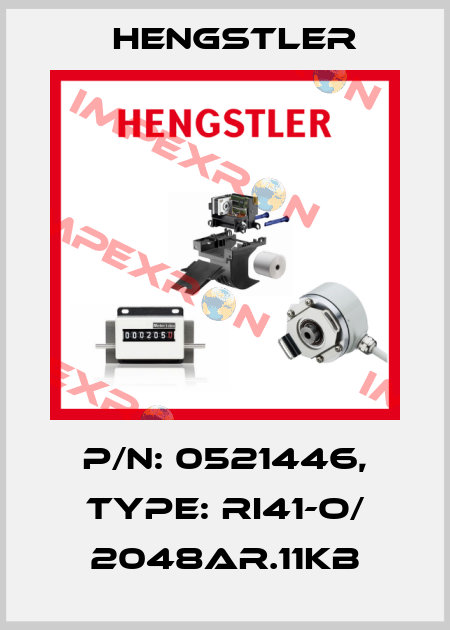 p/n: 0521446, Type: RI41-O/ 2048AR.11KB Hengstler