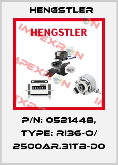 p/n: 0521448, Type: RI36-O/ 2500AR.31TB-D0 Hengstler