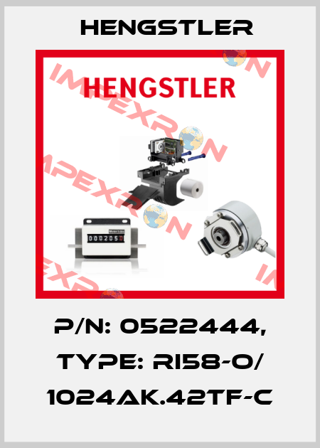 p/n: 0522444, Type: RI58-O/ 1024AK.42TF-C Hengstler