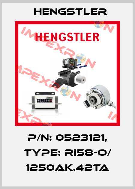 p/n: 0523121, Type: RI58-O/ 1250AK.42TA Hengstler