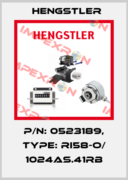 p/n: 0523189, Type: RI58-O/ 1024AS.41RB Hengstler