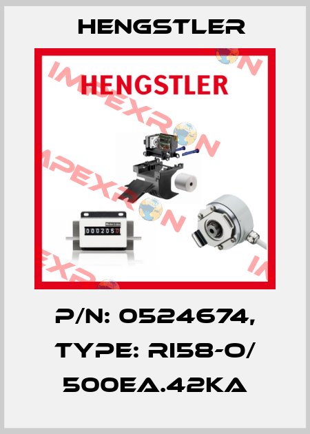 p/n: 0524674, Type: RI58-O/ 500EA.42KA Hengstler