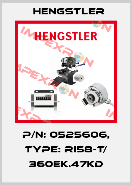 p/n: 0525606, Type: RI58-T/ 360EK.47KD Hengstler