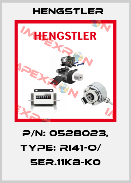 p/n: 0528023, Type: RI41-O/    5ER.11KB-K0 Hengstler