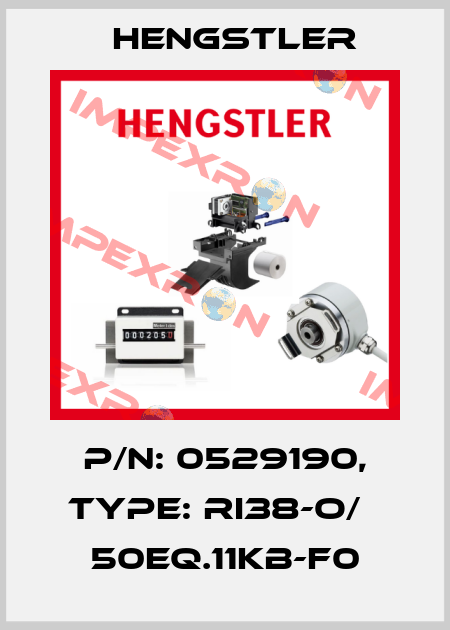 p/n: 0529190, Type: RI38-O/   50EQ.11KB-F0 Hengstler