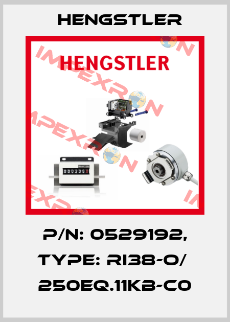 p/n: 0529192, Type: RI38-O/  250EQ.11KB-C0 Hengstler