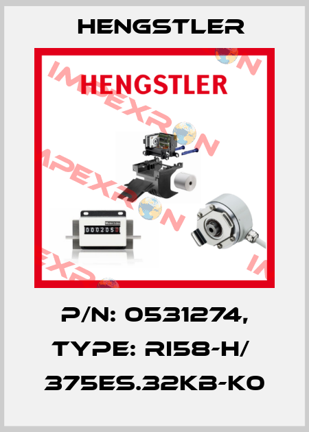 p/n: 0531274, Type: RI58-H/  375ES.32KB-K0 Hengstler