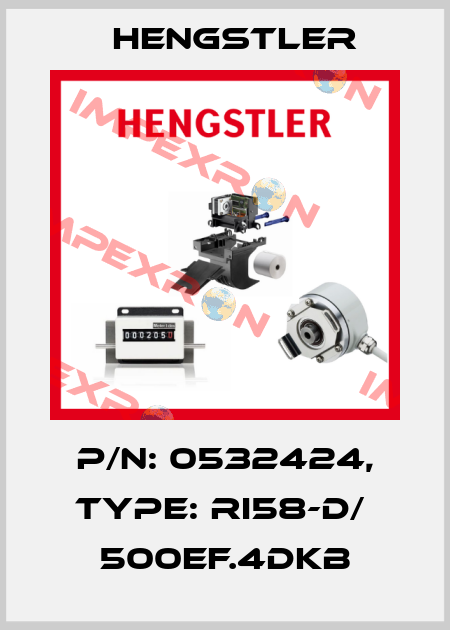 p/n: 0532424, Type: RI58-D/  500EF.4DKB Hengstler