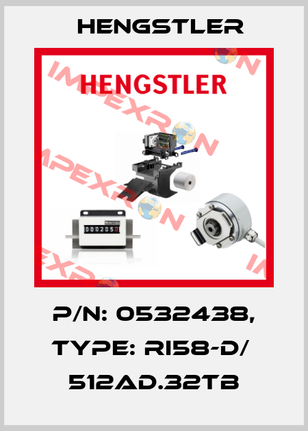 p/n: 0532438, Type: RI58-D/  512AD.32TB Hengstler