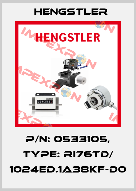 p/n: 0533105, Type: RI76TD/ 1024ED.1A38KF-D0 Hengstler