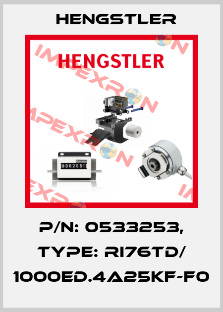 p/n: 0533253, Type: RI76TD/ 1000ED.4A25KF-F0 Hengstler