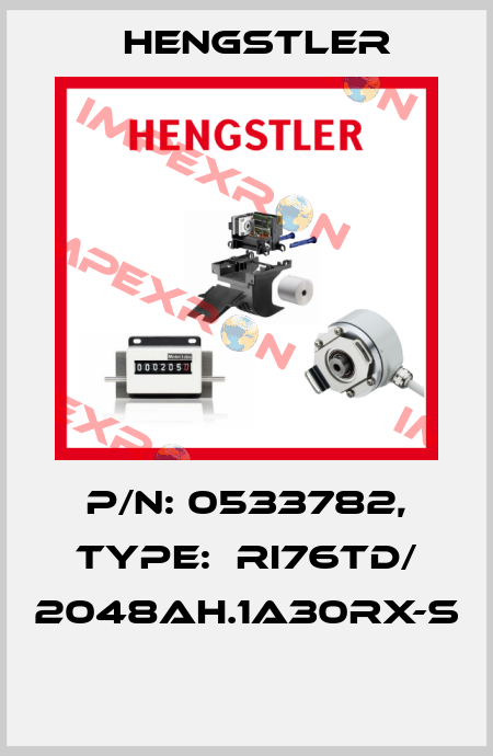 P/N: 0533782, Type:  RI76TD/ 2048AH.1A30RX-S  Hengstler