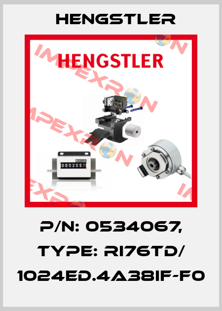 p/n: 0534067, Type: RI76TD/ 1024ED.4A38IF-F0 Hengstler