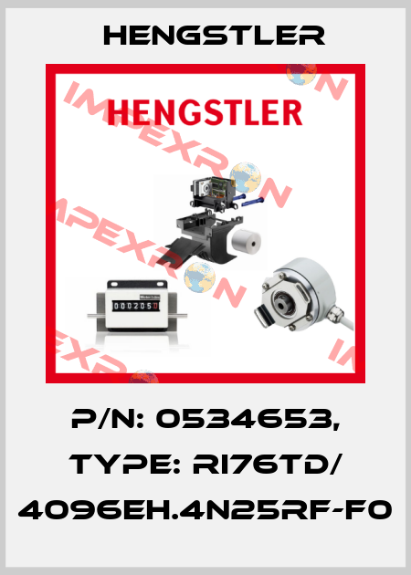 p/n: 0534653, Type: RI76TD/ 4096EH.4N25RF-F0 Hengstler