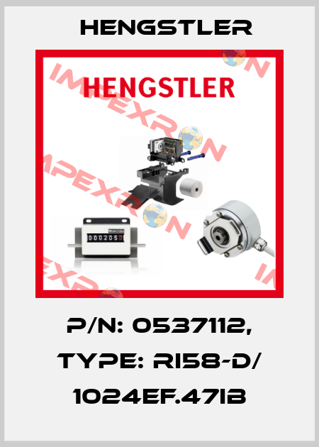 p/n: 0537112, Type: RI58-D/ 1024EF.47IB Hengstler