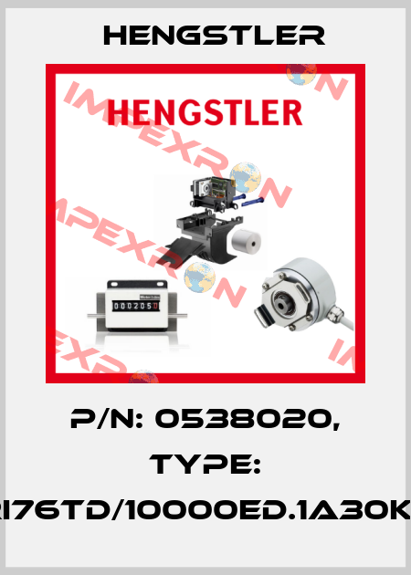 p/n: 0538020, Type: RI76TD/10000ED.1A30KF Hengstler