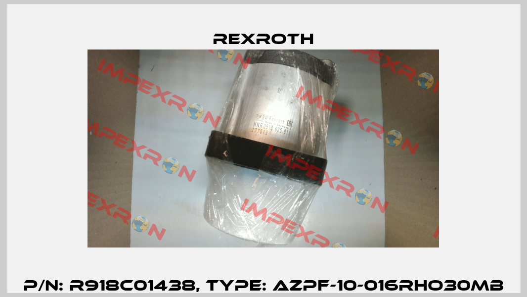 P/N: R918C01438, Type: AZPF-10-016RHO30MB Rexroth