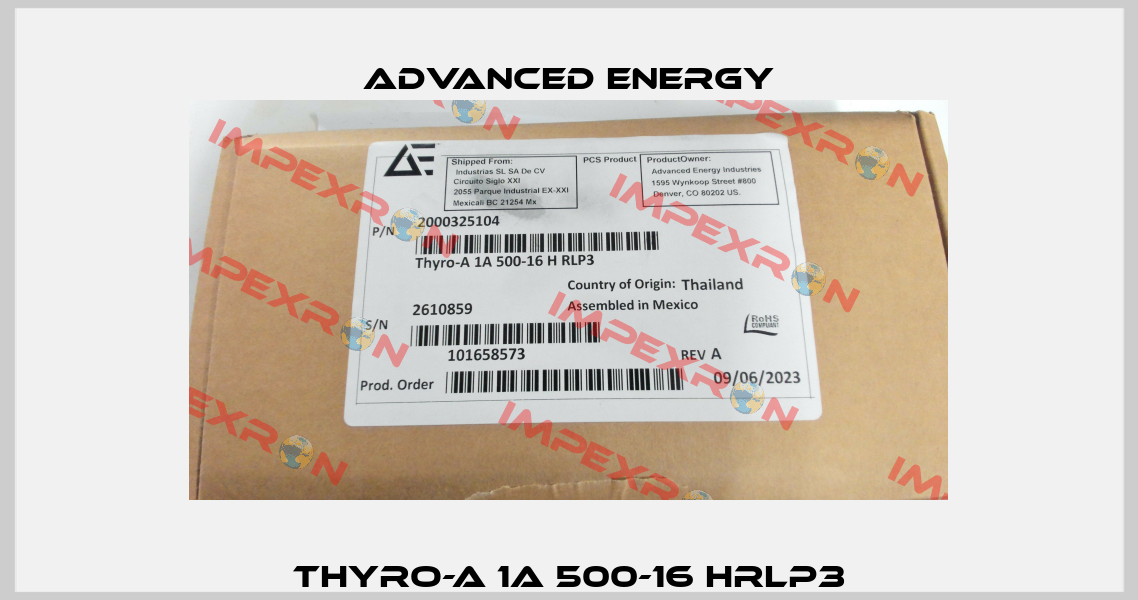 THYRO-A 1A 500-16 HRLP3 ADVANCED ENERGY