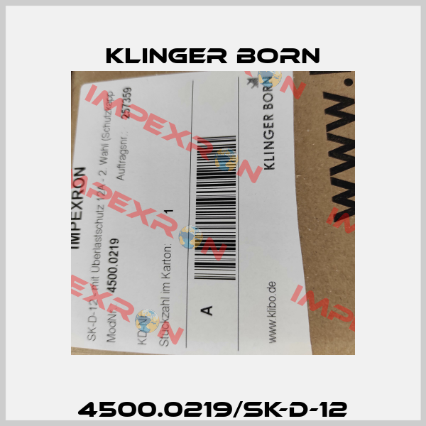 4500.0219/SK-D-12 Klinger Born