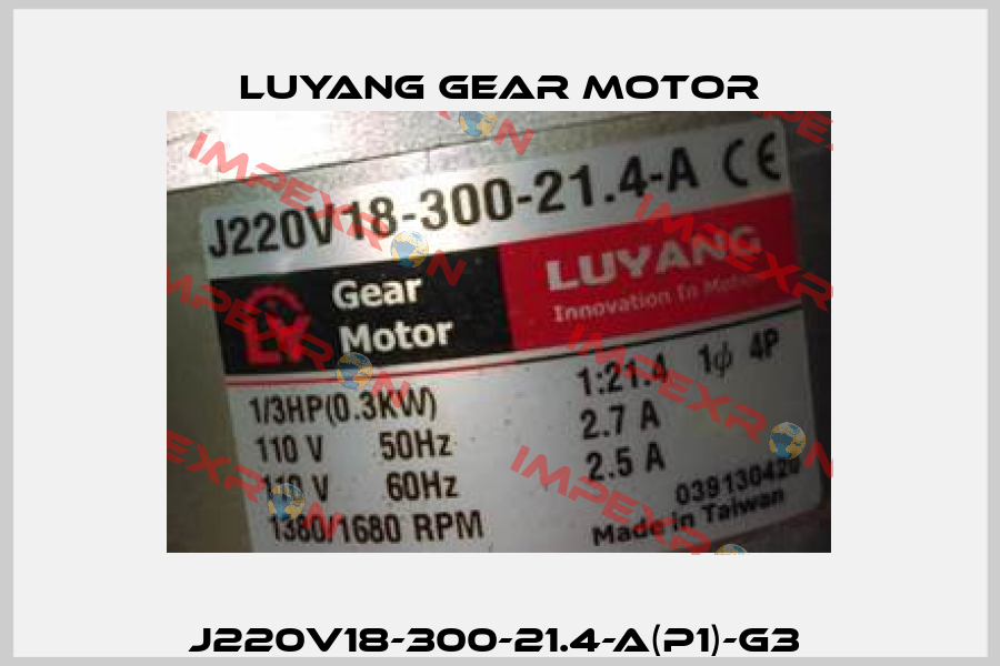 J220V18-300-21.4-A(P1)-G3  Luyang Gear Motor