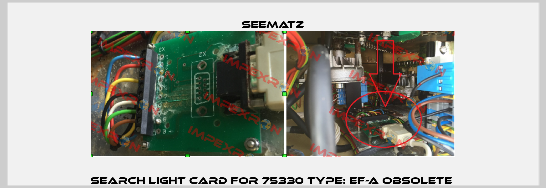 Search light card for 75330 TYPE: EF-A obsolete  Seematz
