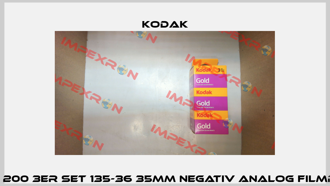 Kodak Gold 200 3er Set 135-36 35mm Negativ Analog Filmrolle Rolle Kodak