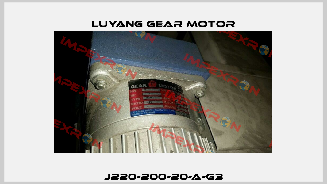 J220-200-20-A-G3 Luyang Gear Motor