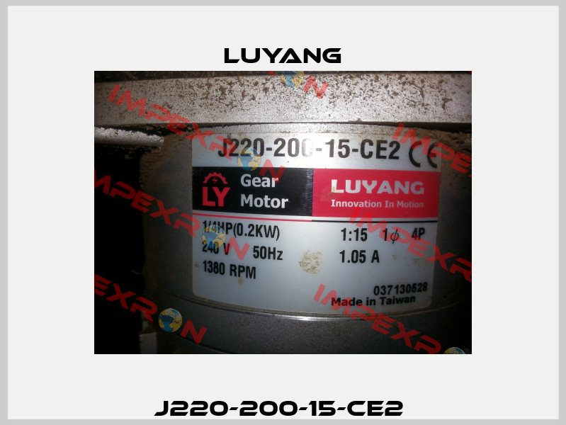 J220-200-15-CE2  Luyang Gear Motor