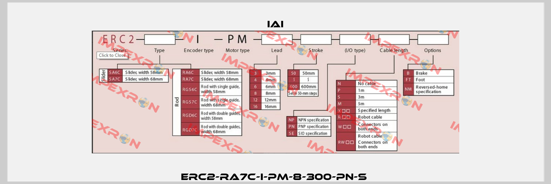 ERC2-RA7C-I-PM-8-300-PN-S  IAI