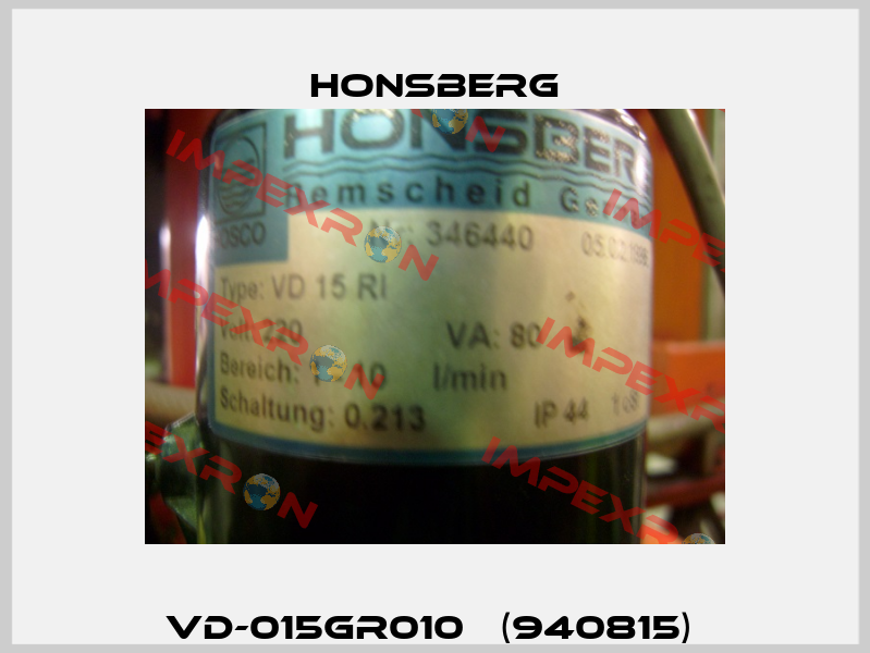 VD-015GR010   (940815)  Honsberg