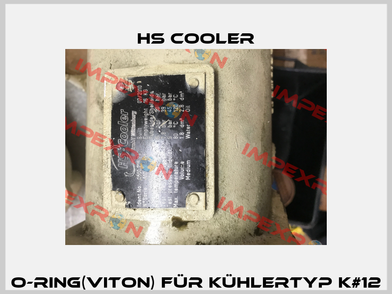 O-Ring(Viton) für Kühlertyp K#12 HS Cooler