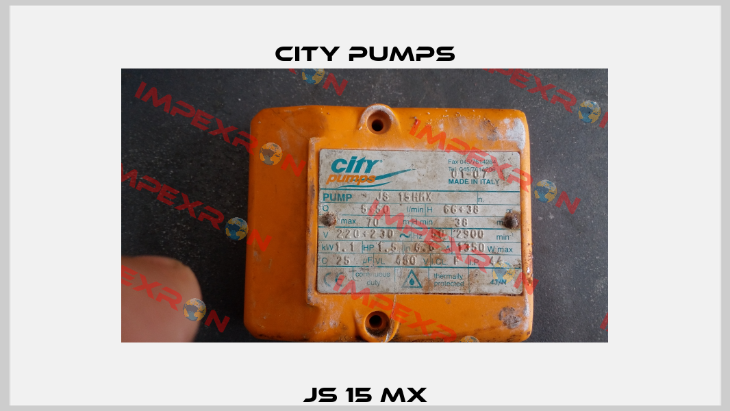 JS 15 MX City Pumps
