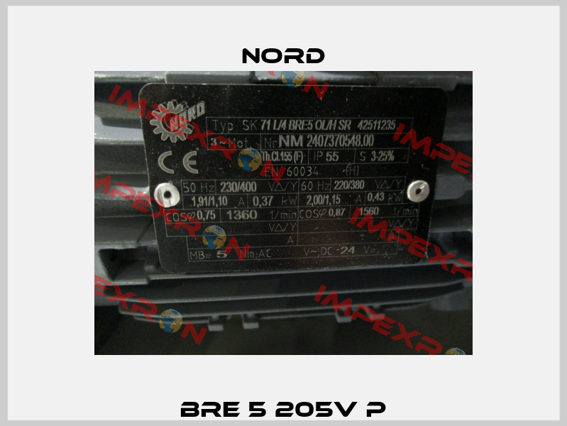 BRE 5 205V P Nord