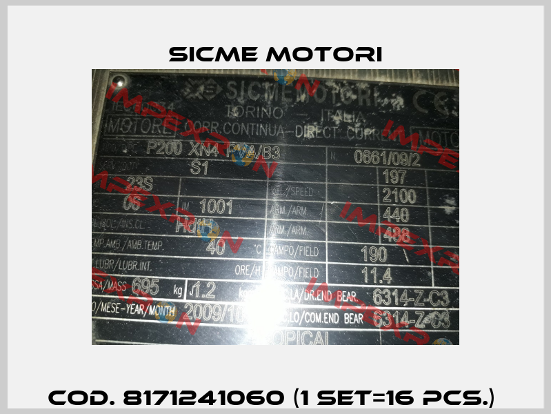cod. 8171241060 (1 set=16 pcs.)  Sicme Motori