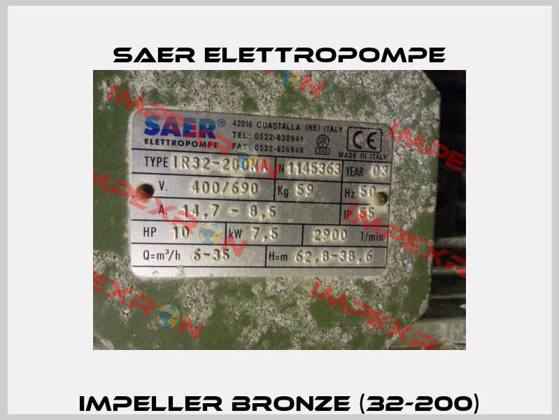 Impeller bronze (32-200) Saer Elettropompe