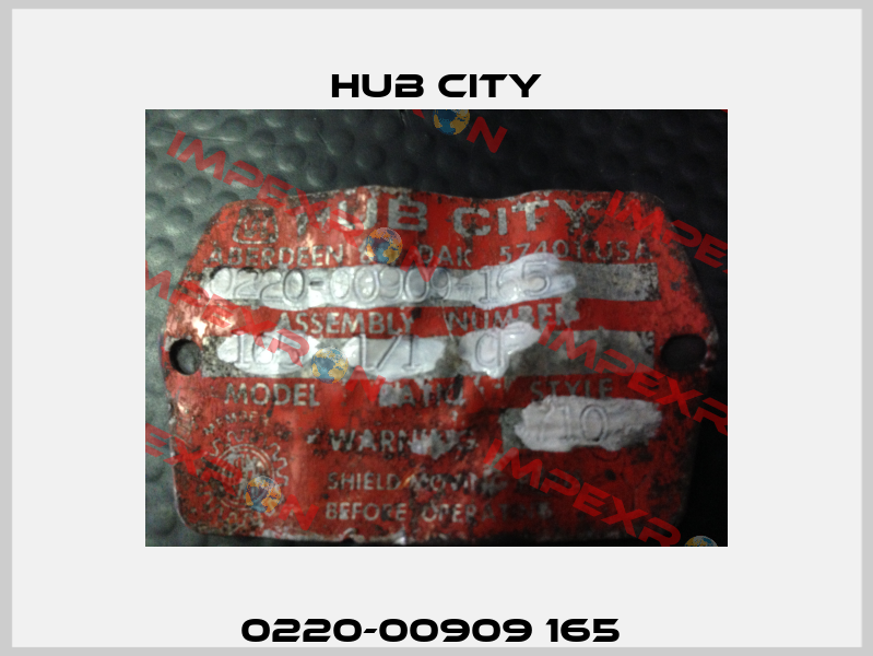 0220-00909 165  Hub City