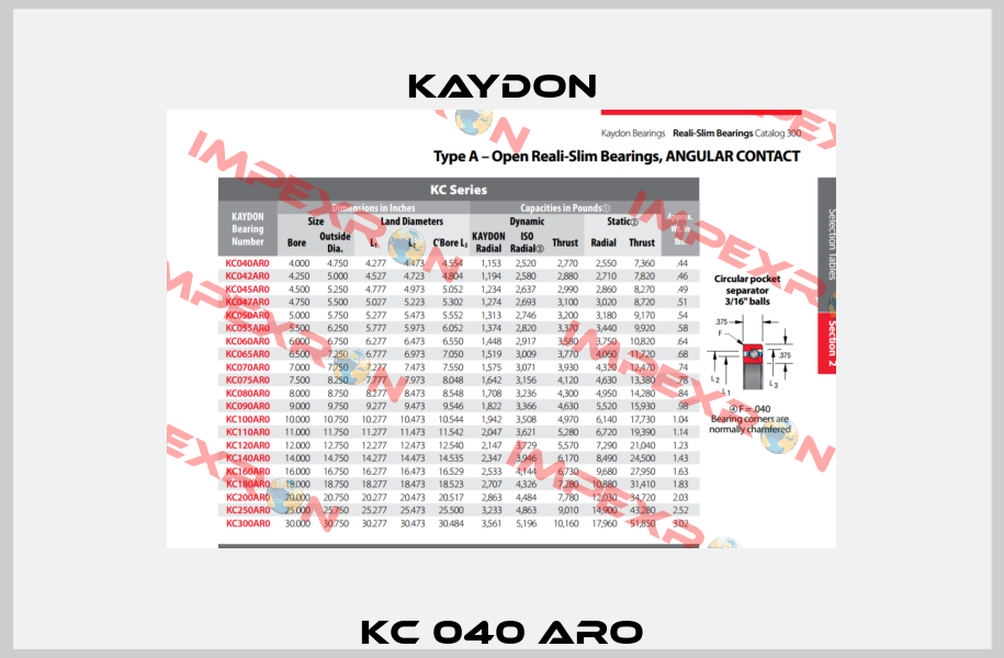 KC 040 ARO Kaydon