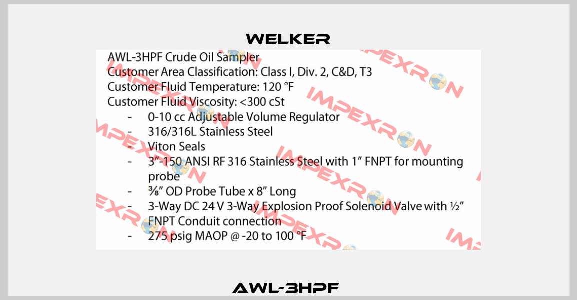 AWL-3HPF  Welker