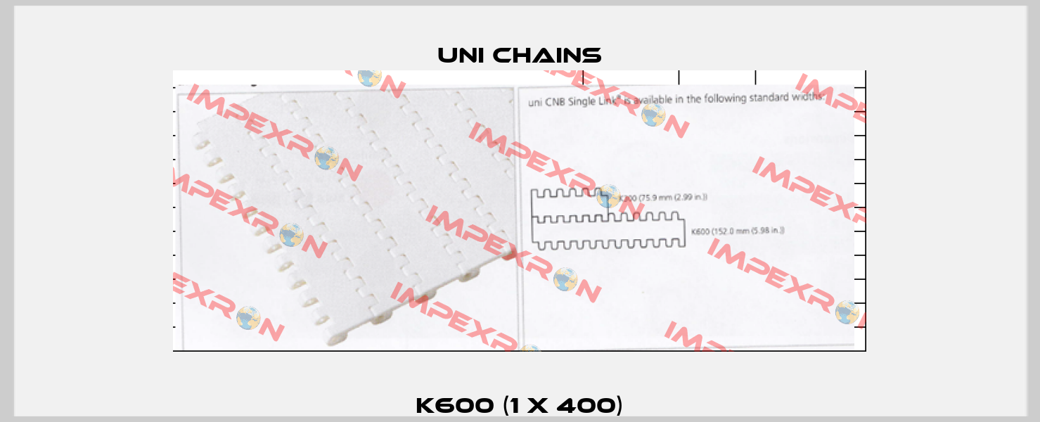 K600 (1 x 400) Uni Chains