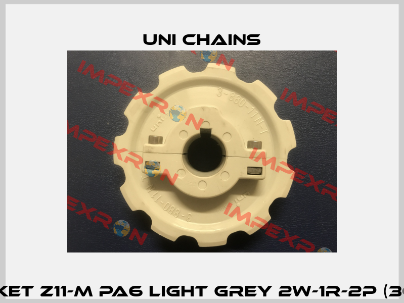 880 Sprocket z11-M PA6 Light Grey 2W-1R-2P (30 mm + Nut)  Uni Chains