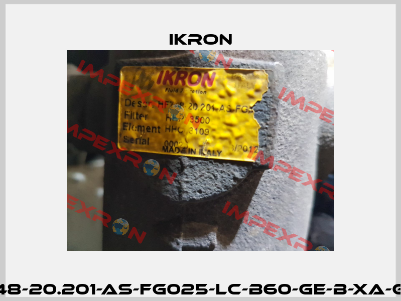 HF748-20.201-AS-FG025-LC-B60-GE-B-XA-G-F3  Ikron